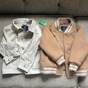 GAP Kids Light Beige and Tan Jacket Set NWT